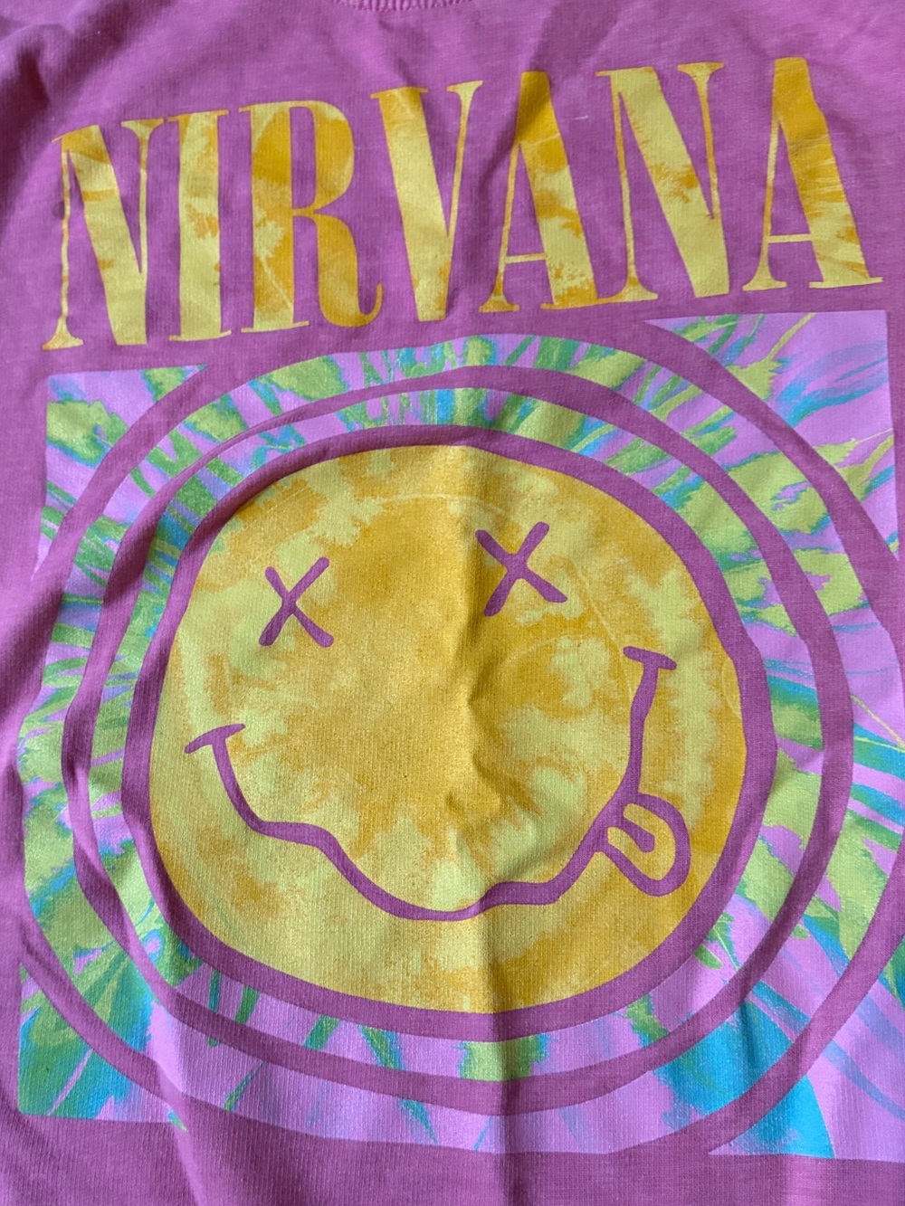Nirvana Pink Graphic Sweatshirt